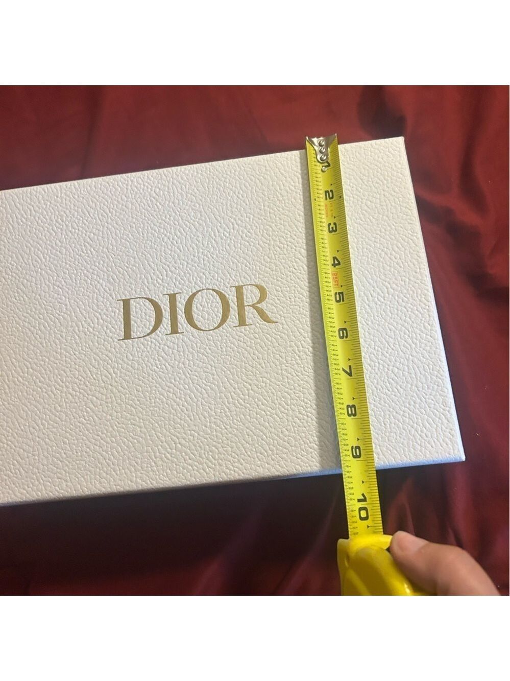 Dior white  Box with Gold Logo